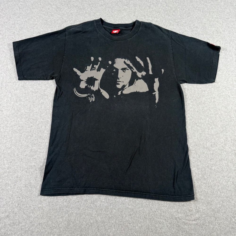 Vintage Y2K Element Bam Margera T-Shirt Mens Large Black Jackass Skateboard Pro